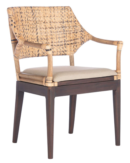 SAFAVIEH Home Collection Carlo Arm Chair, Honey