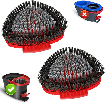 2 Pack Scrubber Mop Replace Head Compatible