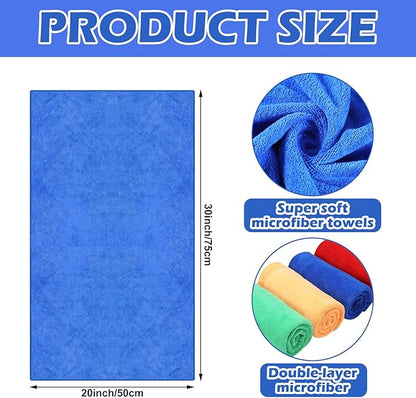 10 Pcs Extra Large Microfiber Cleaning Cloth 30" x 20" Large Floor Microfiber
