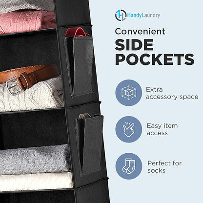 Handy Laundry Hanging Closet Organizer