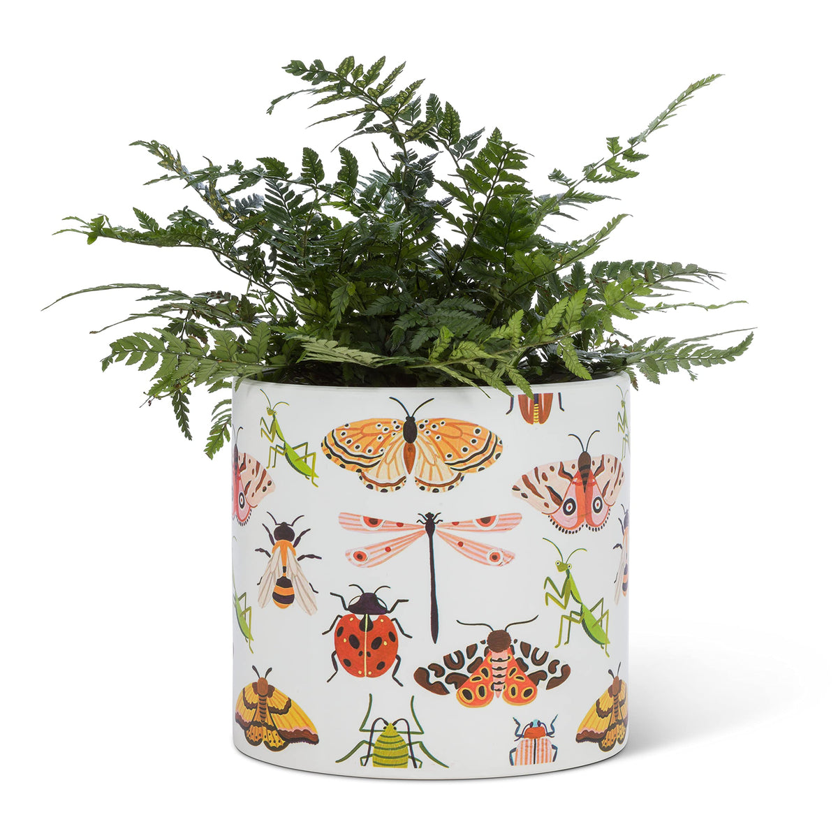 Abbott Collection Large Allover Bugs Planter-6.5" D