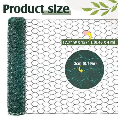 Jingmore 6 Pack Dry and Wet Floral Foam Blocks (7.8” L x 3.5” W x 2.4” H) and Chicken Wire for Flower Arrangements, 17.7 x 157 Inch Green Mesh for Wedding Birthday Decoration Garden Crafts