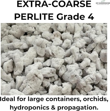 GARDENWISE Perlite for Plants, Extra Coarse Grade 4 Horticultural Perlite, Organic Perlite for Gardening Indoor & Outdoor, Made in USA (1 Quart)