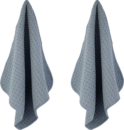 POLYTE Ultra Premium Microfiber Kitchen Dish Cloth Waffle Weave, 8 Pack