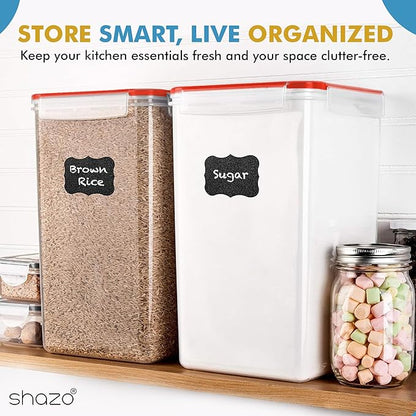 Shazo 2 PC Extra Large Bulk Food Storage Containers