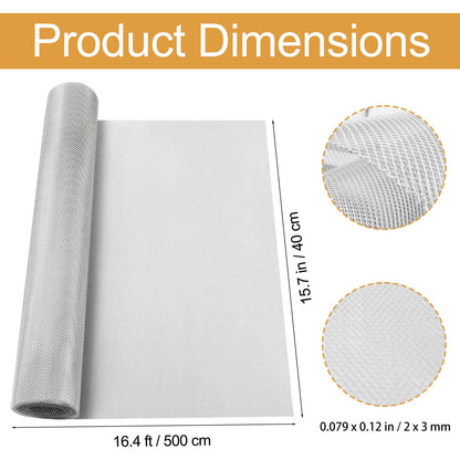 Jibrelxion 15.7 in x 16.4 Ft Sculpting Wire Mesh, Aluminum Sculpting Mesh Roll, Craft Wire Screen for Arts, Clay DIY Projects, Home Decor and Jewelry Making