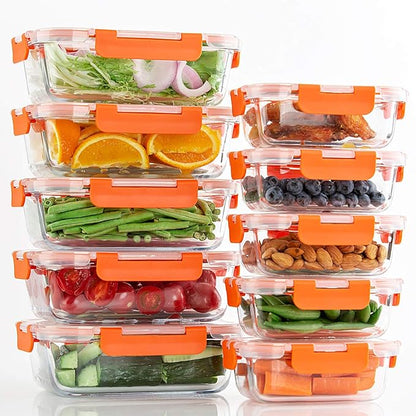 C CREST Glass Food Storage Containers