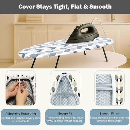 Small Ironing Board Cover and Pad 12.5"x30" Small Iron Board Cover
