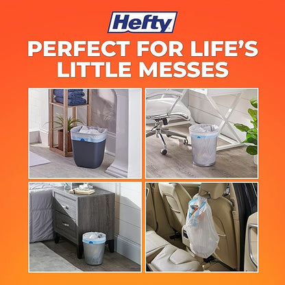 Hefty Medium Trash Bags, Ocean Water Scent, 8 Gallon