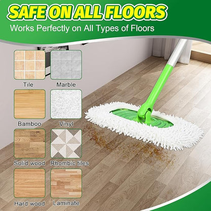 4 Pack Reusable Microfiber Mop Pads Compatible