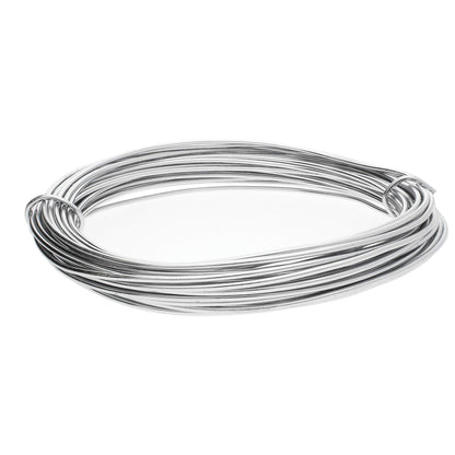 The Beadsmith Anodized Aluminum Wire – 12 Gauge – 39 feet – Silver Color – Bendable Craft Wire Used to Jewelry Making, Wire Wrapping, Sculpting, Floral, Modeling and Other DIY Arts & Crafts