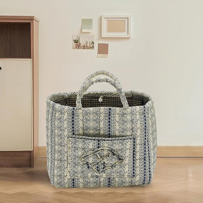 Quilted Fabric Storage Basket