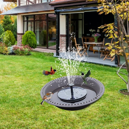 OVZILKI 12 inch BirdBath Bowl Only with Rust-Proof Black Chains, Bird Baths for Outdoors Heavy Duty, Hanging Bird Bath Hanging Bird-Feeder for Garden Backyard Decor (Brown 1 Pack)
