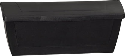 Small Plastic Mailbox with Lock & Keys for Porch, Easy to Install Wall Mount, Lightweight, Heavy Duty, Rustproof, Maintenance-Free Horizontal Mail Box for House - 15.5” x 4” x 6.25” (Black Locking)