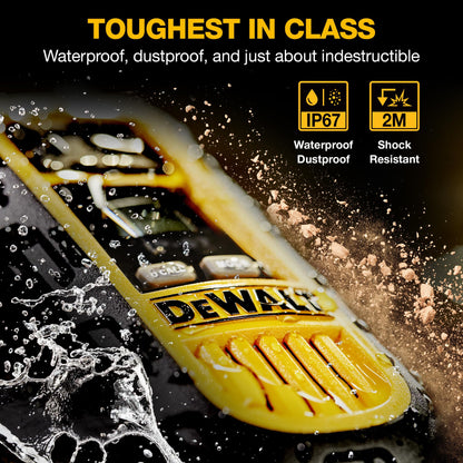 DEWALT DXFRS800 FRS Walkie Talkies Long Range 2 Way Radio, 2 Watt, Waterproof & Rechargeable, 2 Pack