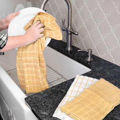 Ritz Premium 100% Cotton Terry Check Kitchen Dish Towels