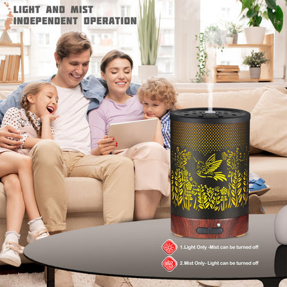 Essential Oils Diffuser,Aromatherapy Diffuser,Birthday for Women Mom Grandma,Metal Cool Mist Humidifier with 7 Colors Lights Waterless Auto Off Air Diffusers (Dragonfly)