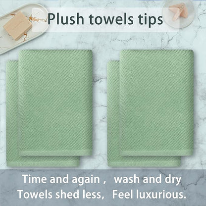 VOOVA & MOVAS Green Bath Towels