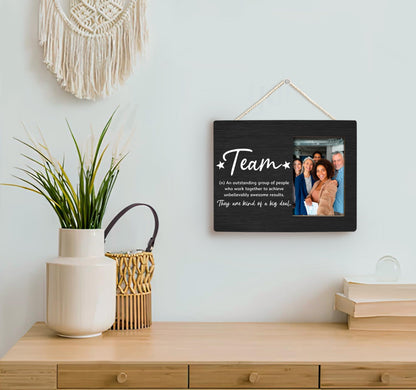 XDFVL Team Picture Frame, Team Ever, Team Gifts, Desk Picture Frames for Office, Team Gifts for Employees, Team Appreciation Gifts for Employees, Gifts for Work Team, Photo Frame 4x6