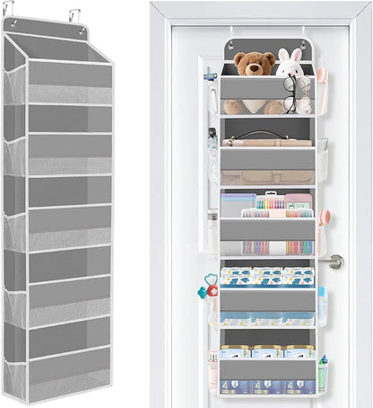 SpaceWhisper Over the Door Organizer, 5 Large Pocket Hanging Storage Organizer