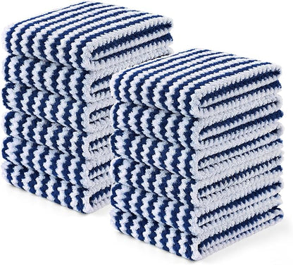 Homaxy Kitchen Towels, Ultra Soft and Absorbent Dish Towels, Reusable Fast