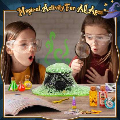 Alritz Science Potion Kits for Kids - 23 Magic Mix Potion Bottles, Witches Cauldron, Birthday Party Decorations Gifts Toys for Boys Girls 8 9 10 11+ Years Old
