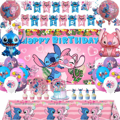 Birthday Party Decorations Kit, Includes Banner Foil Balloons Tablecloth Backdrop Cake Plates Napkins Adult Themed Party Supplies