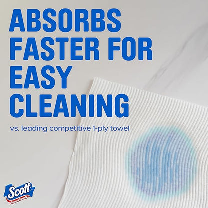 Scott Paper Towels, Choose-A-Sheet, 6 Double Rolls = 12 Regular Rolls