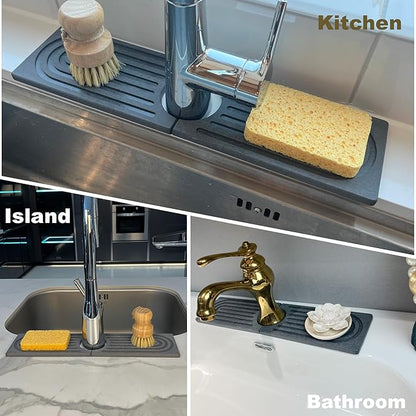 Faucet Mat for Kitchen Sink, Stone Drying Mat for Kitchen Counter, Stone Mat