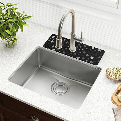 Kitchen Sink Splash Guard 2 PCS 14.7 Inch Sink Faucet Mat Splash Guard