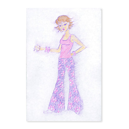 Melissa & Doug Fashion Design Art Activity Kit - 9 Double-Sided Rubbing Plates, 4 Pencils, Crayon - Fashion Plates, Travel Toys for Kids Ages 5+