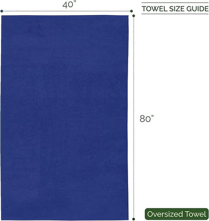 Elegant Comfort Three Line Popcorn Extra Large Luxury Bath Towel