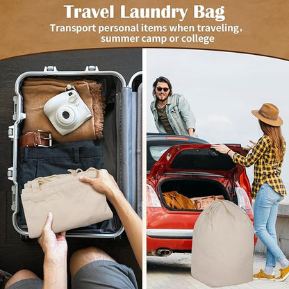 Cotton Canvas Laundry Bags