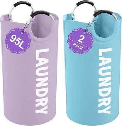 Set of 2 Collapsible Laundry Baskets