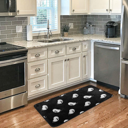Halloween Spooky Ghosts Kitchen Rug Kitchen Mat Runner Rugs Non Slip Laundry Floor Door Mats Soft Doormat Carpet Home Decor 39 X 20 Inch