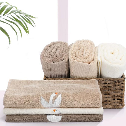 3 Pcs Silly Goose Hand Towels Decorative Silly Goose Bathroom Decor Geese Gifts