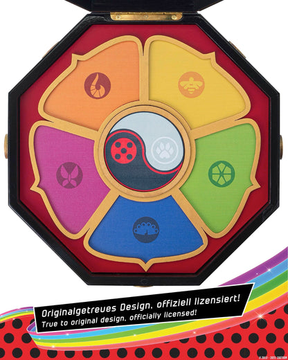 corimori Miraculous Ladybug Officially Licensed Wooden Chest, Master Fu Miracle Box, 26 cm
