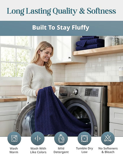 Casa Platino 100% Cotton Bath Towels