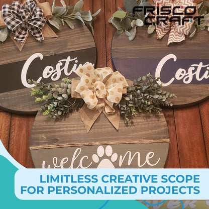 Frisco Craft Glossy White Permanent Vinyl - White Vinyl Roll - Permanent Outdoor, Water & Weather-Resistant with Siliconized Backing - Adhesive, Glossy (12" x 30ft)