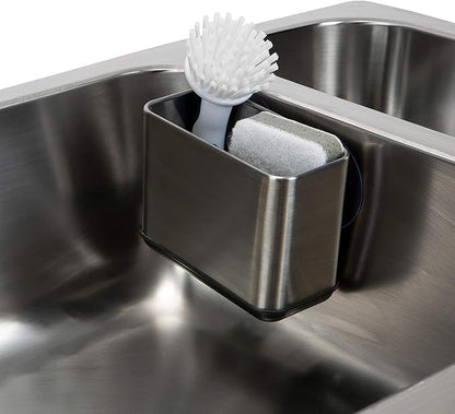 Kitchen Details Cup Sponge Holder/Basket, Space-Saving, in Stainless Steel