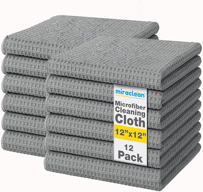 Waffle Weave Microfiber Cloths