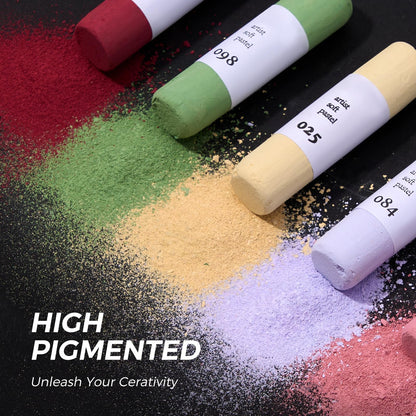 LIGHTWISH 36-Color Professional Soft Pastels Set for Artists, Beginners & Adults - Non-Toxic, Vibrant Drawing Pastel Sticks for Art Sketching & Shading-Skin Tone