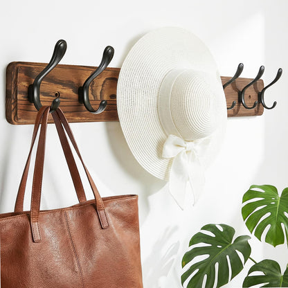 Ruiziiz Coat Rack Wall Mount，Hat Rack for Wal,l Hat and Towel Hanger for Hanging Coat, Bag, Key, Purse, Robe, for Entryway, (8 Hooks)
