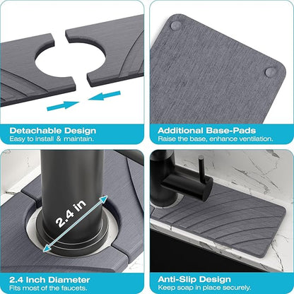 Stone Faucet Mat for Kitchen Sink