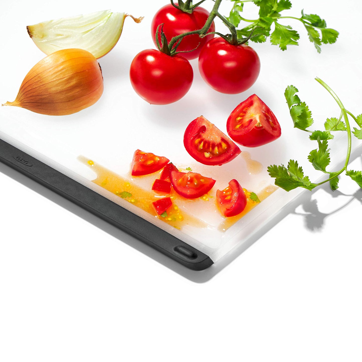 OXO Good Grips 2-Piece Plastic Cutting Board Set (Pack of 1),Clear