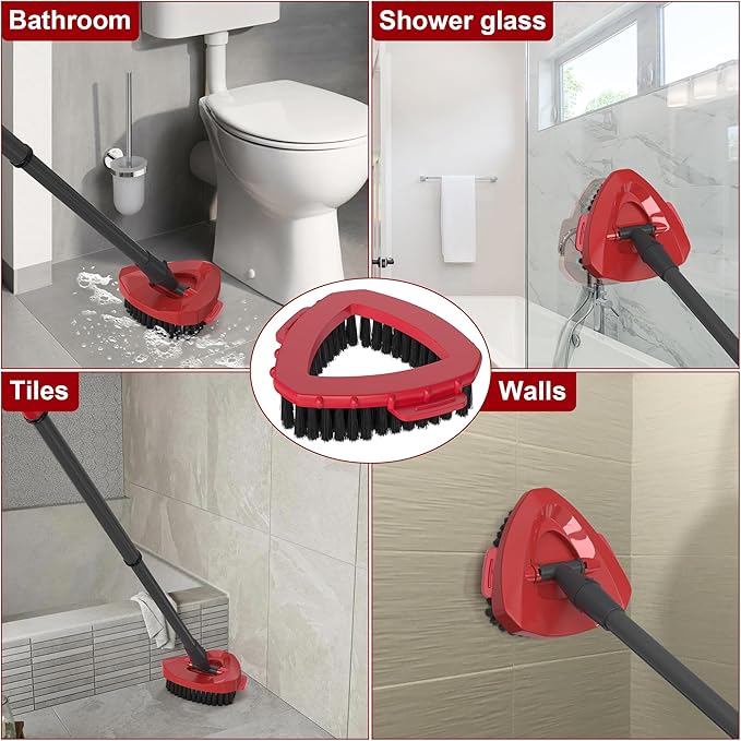 Aifacay 2-Pack Spin Mop Scrub Brush Replacement Heads Compatible