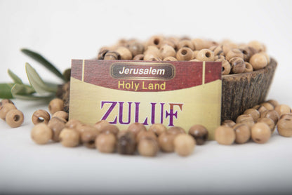 ZULUF 6mm Olive Wood Beads Bulk 500pcs – Natural Wooden Pieces for Jewelry Making, Catholic Rosary Supplies, Bracelet Necklace Craft Parts, DIY Macrame, Holy Land with Certificate BEAD021