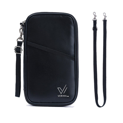 VERHAL Travel holder RFID-blocking Fire-resistant Water-resistant Passport Wallet organizer