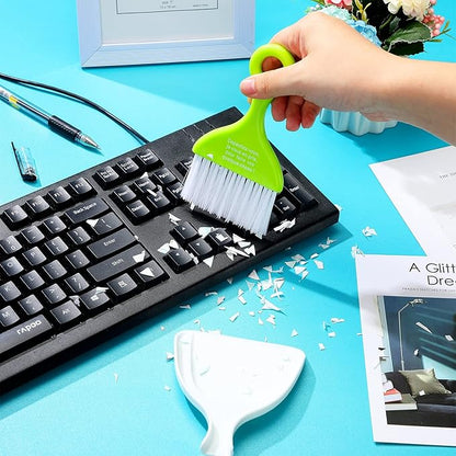 CHENGU 3 Pcs Mini Dustpan Set Brush