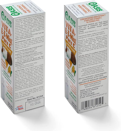 Oasis Guinea Pig Pure C Vita E-Z Mist Supplement, 2 oz